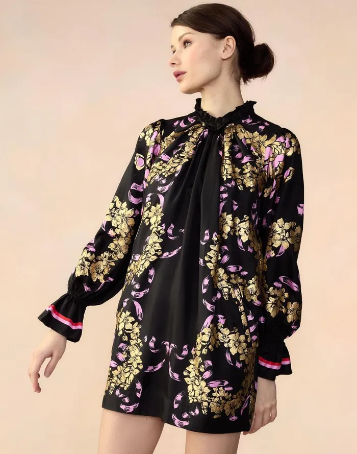 Women Cynthia Rowley Dresses Marseille Shift Dress Blkgd Women Cynthia Rowley Dresses Marseille Shift Dress Blkgd