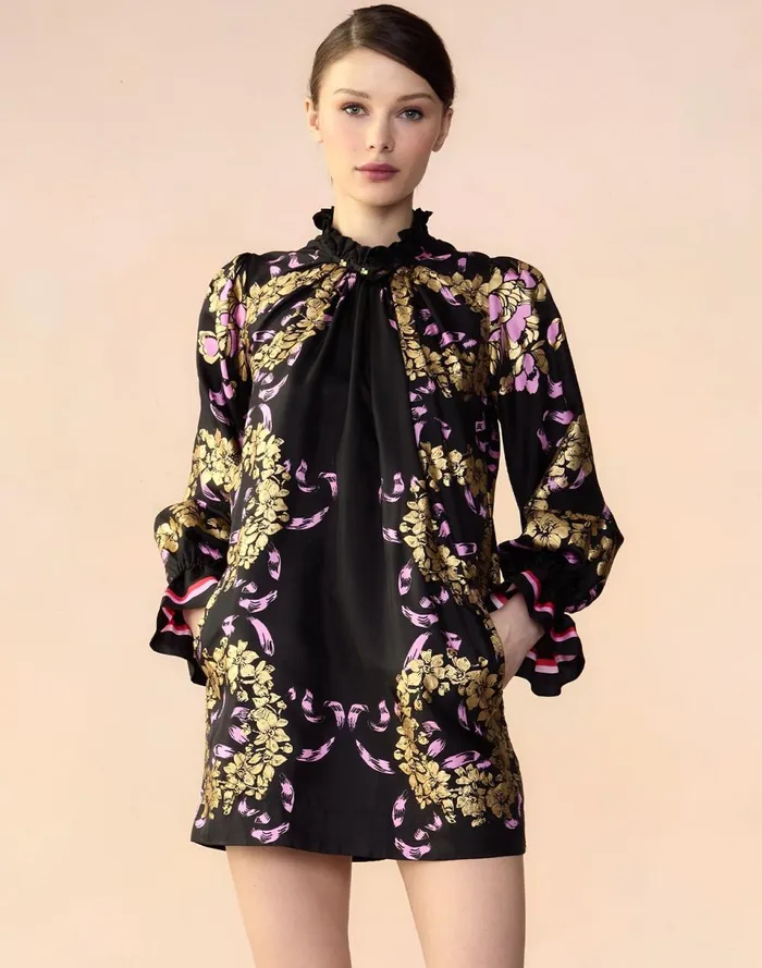 Women Cynthia Rowley Dresses Marseille Shift Dress Blkgd Women Cynthia Rowley Dresses Marseille Shift Dress Blkgd