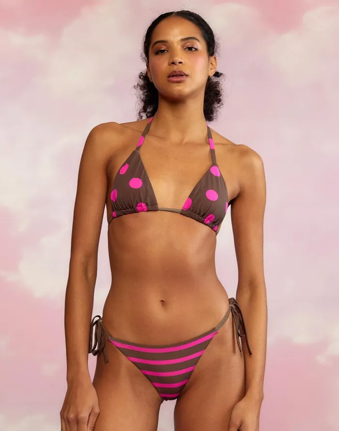 Women Cynthia Rowley Swim Becca String Bikini Bottom Brwpnk Women Cynthia Rowley Swim Becca String Bikini Bottom Brwpnk