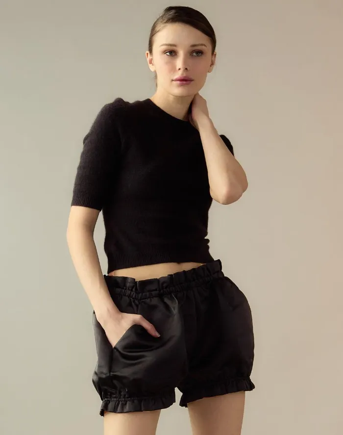 Women Cynthia Rowley Tops Sydney Sweater Black Women Cynthia Rowley Tops Sydney Sweater Black