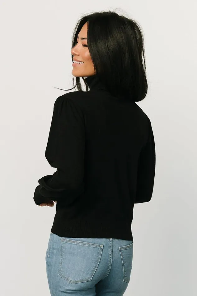 Women Danica Turtleneck Knit Top Black Baltic Born Blouses and Shirts Women Danica Turtleneck Knit Top Black Baltic Born Blouses and Shirts