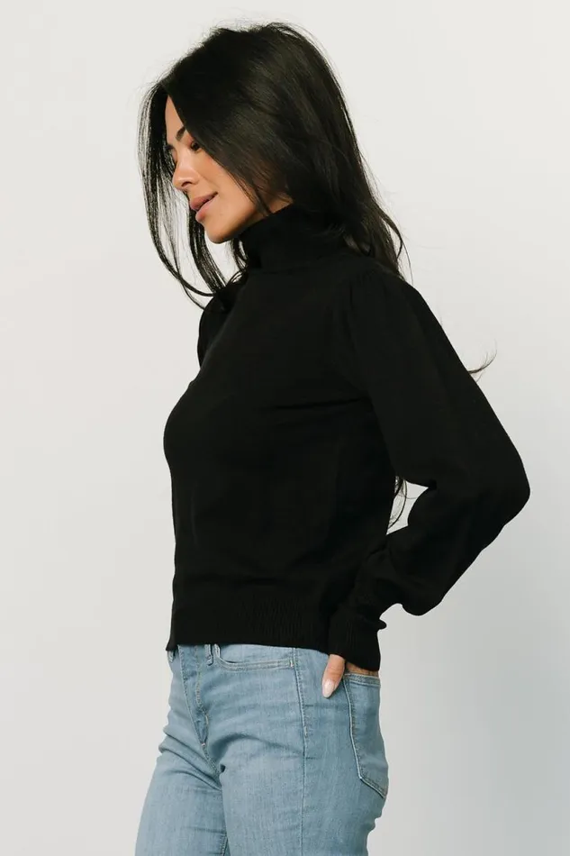 Women Danica Turtleneck Knit Top Black Baltic Born Blouses and Shirts Women Danica Turtleneck Knit Top Black Baltic Born Blouses and Shirts