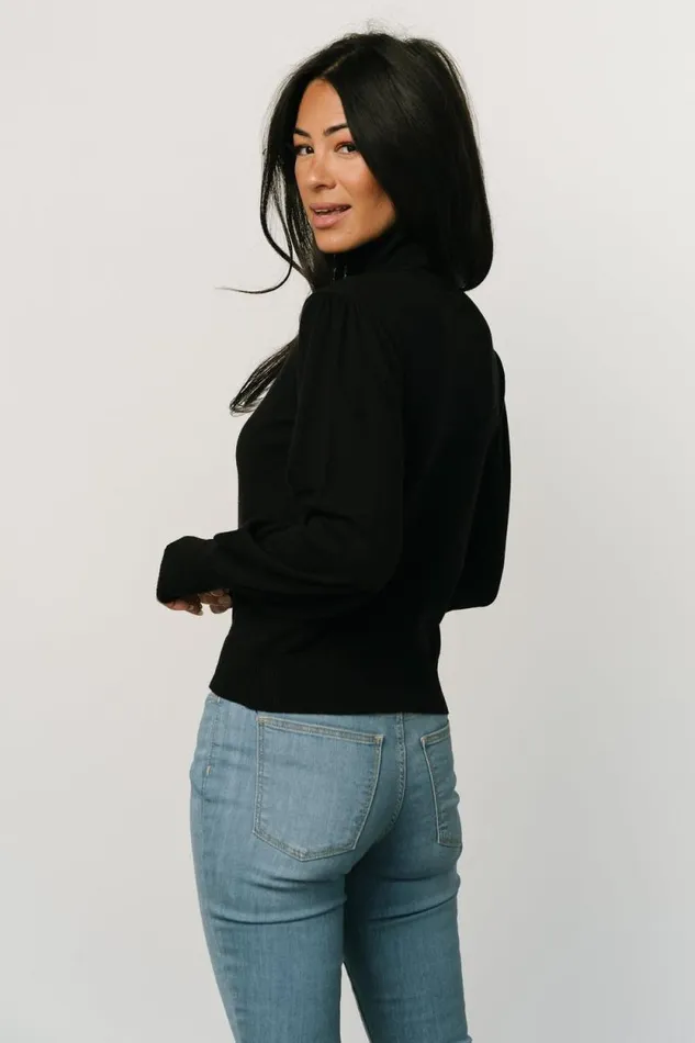 Women Danica Turtleneck Knit Top Black Baltic Born Blouses and Shirts Women Danica Turtleneck Knit Top Black Baltic Born Blouses and Shirts
