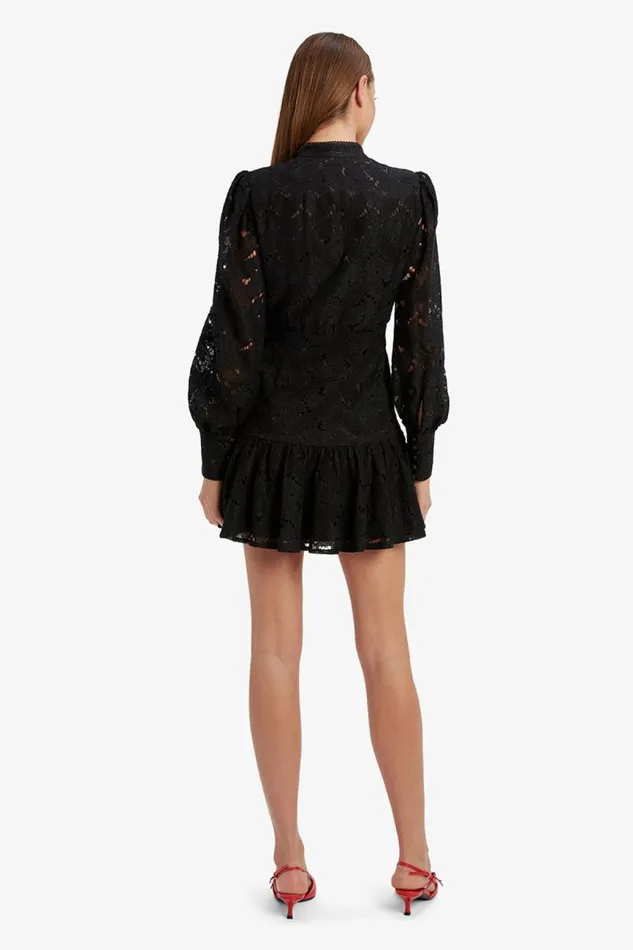 Women Day To Night Dresses Bardot Remy Lace Dress In Black Black