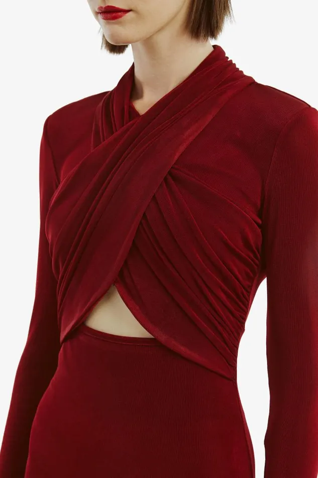 Women Day To Night Dresses Bardot Reno Slinky Knit Dress In Burgundy Burgundy Women Day To Night Dresses Bardot Reno Slinky Knit Dress In Burgundy Burgundy