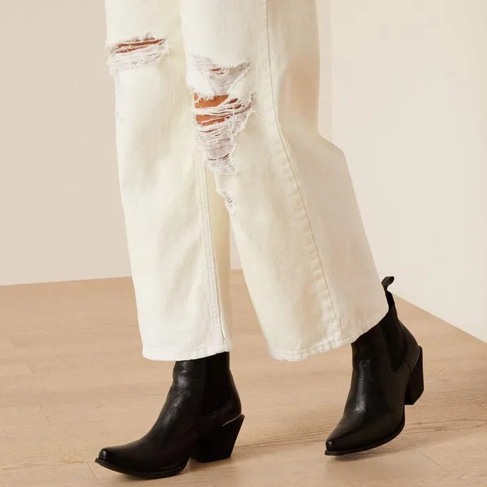 Women Denim Ariat Ultra High Rise Tomboy Wide White Women Denim Ariat Ultra High Rise Tomboy Wide White