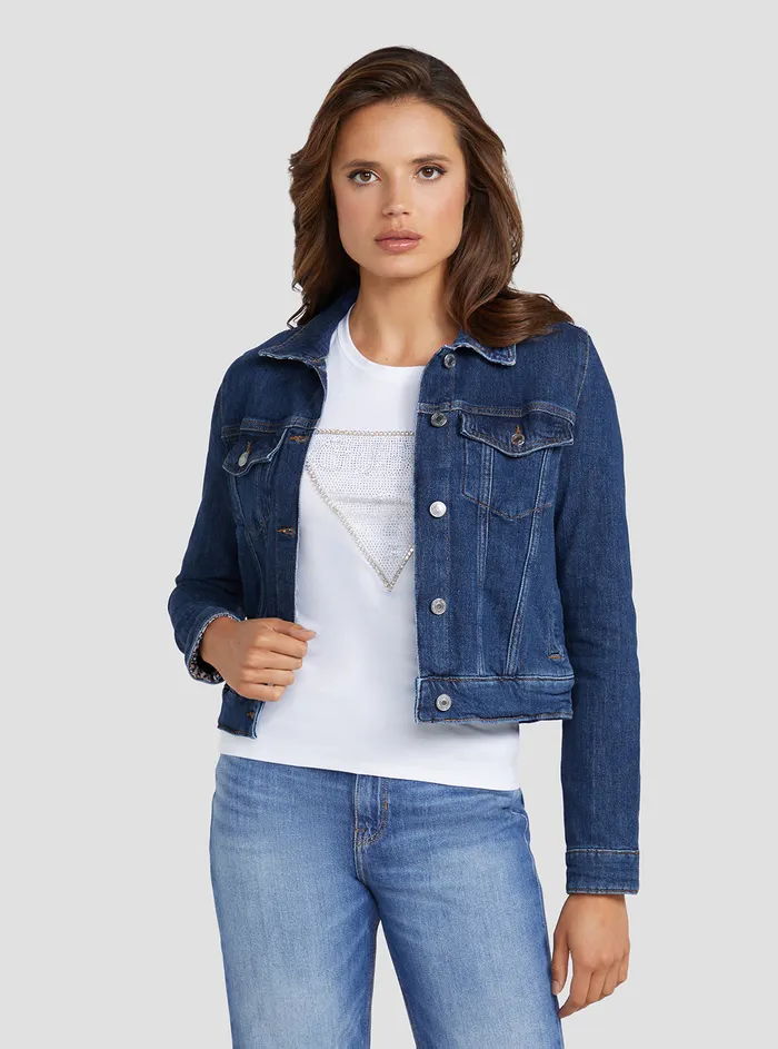 Women Denim GUESS Eco Denim Focus Delya Jacket