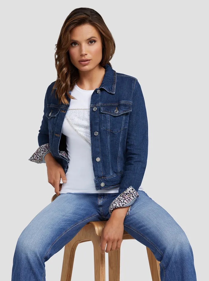 Women Denim GUESS Eco Denim Focus Delya Jacket Women Denim GUESS Eco Denim Focus Delya Jacket