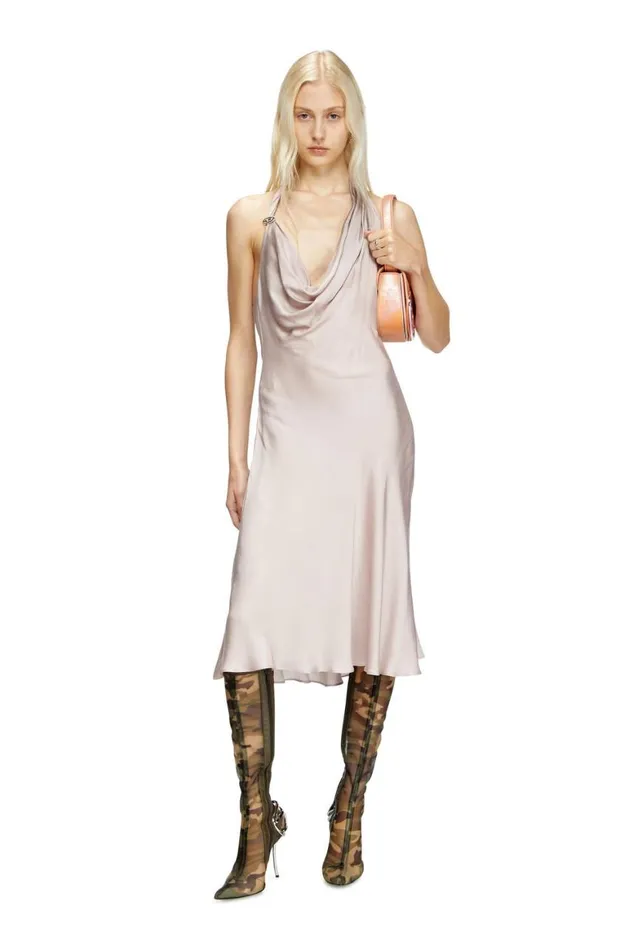 Women Diesel Dresses DESTINY Lilac Women Diesel Dresses DESTINY Lilac