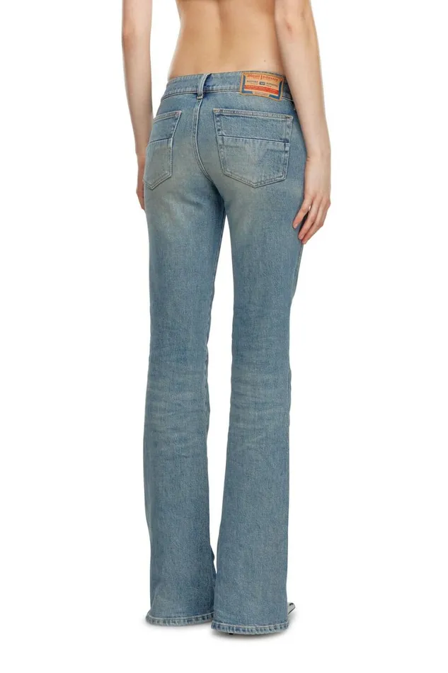 Women Diesel Jeans Bootcut Jeans DHush 09J55 Light Blue