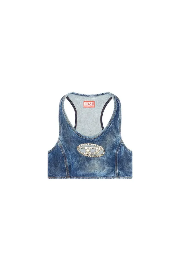 Women Diesel TShirts and Tops DETOPFSE Dark Blue Women Diesel TShirts and Tops DETOPFSE Dark Blue