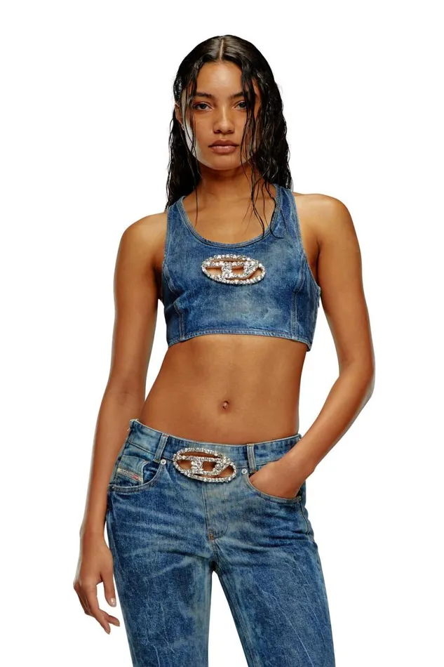 Women Diesel TShirts and Tops DETOPFSE Dark Blue Women Diesel TShirts and Tops DETOPFSE Dark Blue