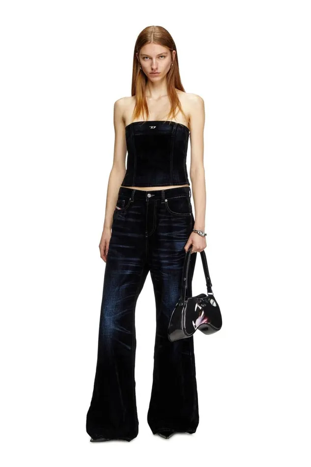 Women Diesel TShirts and Tops DEVILLE Dark Blue