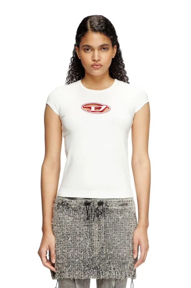 Women Diesel TShirts and Tops TANGIE Multicolorwhite