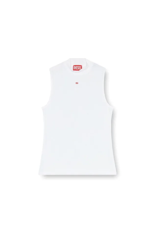 Women Diesel TShirts and Tops TMOKKYSLMICRODIV White Women Diesel TShirts and Tops TMOKKYSLMICRODIV White