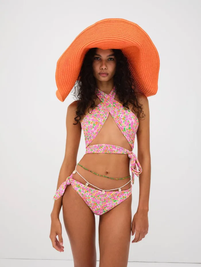 Women Dixie Swim Bottom Pink For Love and Lemons Swim Women Dixie Swim Bottom Pink For Love and Lemons Swim