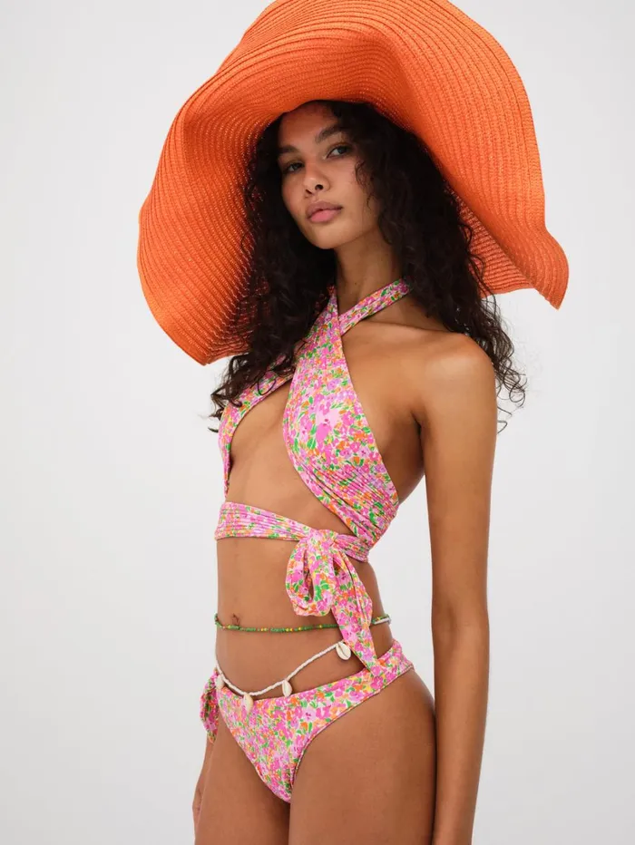 Women Dixie Swim Bottom Pink For Love and Lemons Swim Women Dixie Swim Bottom Pink For Love and Lemons Swim