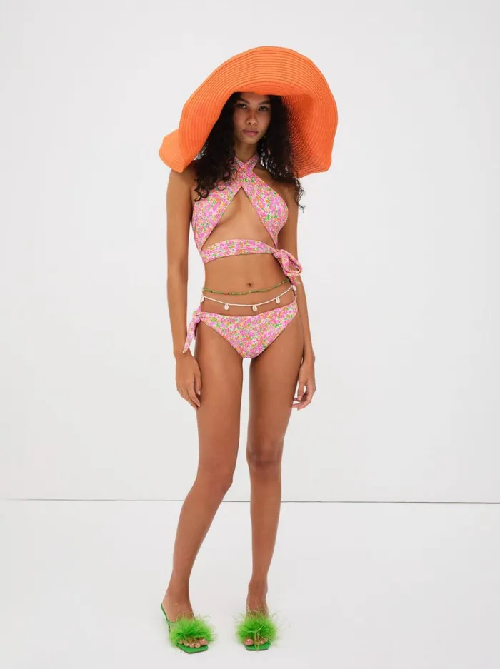 Women Dixie Swim Bottom Pink For Love and Lemons Swim Women Dixie Swim Bottom Pink For Love and Lemons Swim