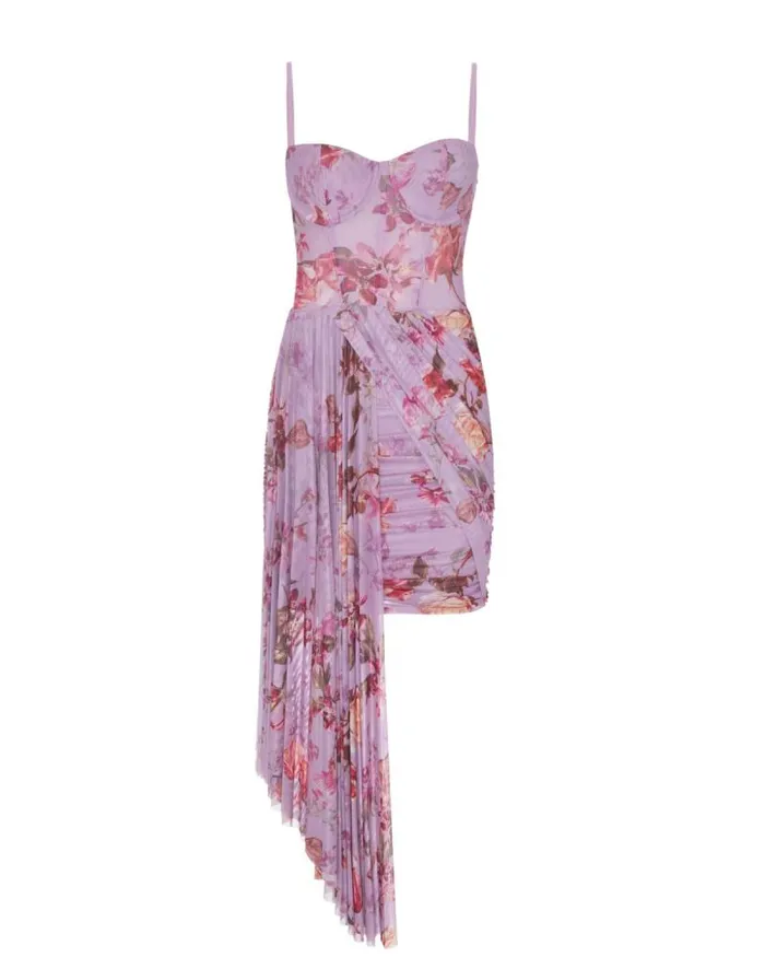 Women Dresses and Jumpsuits PatBO Floral Haze Bustier Mini Dress Violet