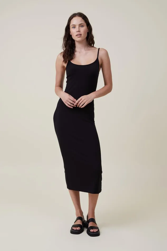 Women Dresses Cotton On Staple 90S Slip Maxi Dress Black