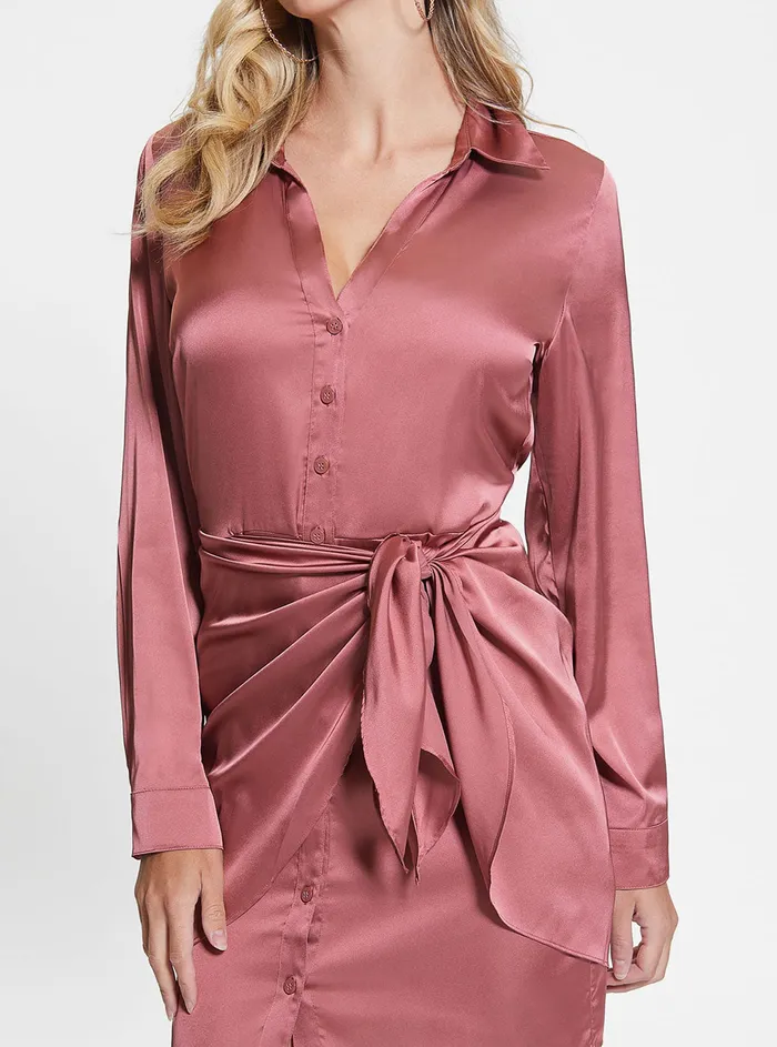 Women Dresses GUESS Eco Mauve Ayla Mini Dress