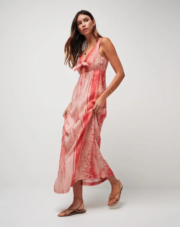 Women Dresses TravisMathew CITY TO SHORE MAXI DRESS Shell Pink Women Dresses TravisMathew CITY TO SHORE MAXI DRESS Shell Pink