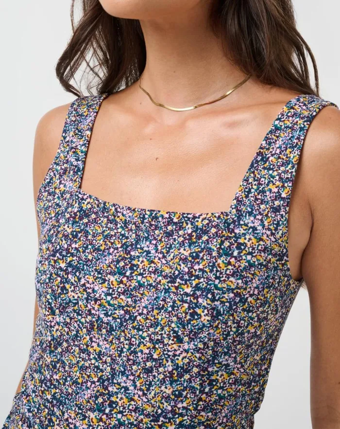 Women Dresses TravisMathew MOVEKNIT SLEEVELESS DRESS Cream Multi Women Dresses TravisMathew MOVEKNIT SLEEVELESS DRESS Cream Multi