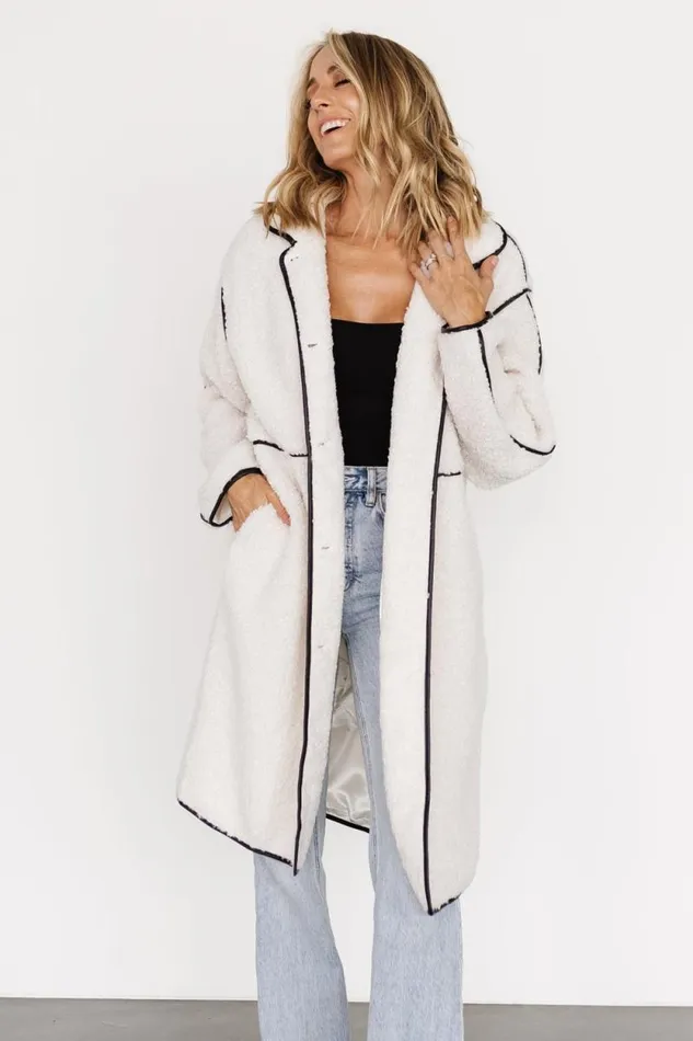 Women Driggs Sherpa Jacket Cream Baltic Born Cardigans Women Driggs Sherpa Jacket Cream Baltic Born Cardigans