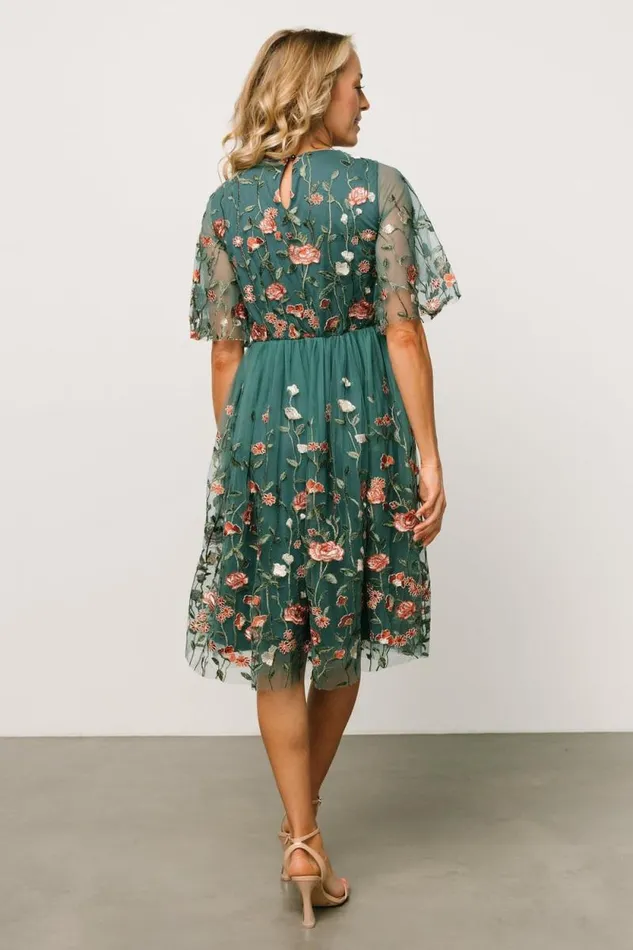 Women Duchess Tulle Dress Jade Garden Baltic Born Short Dresses