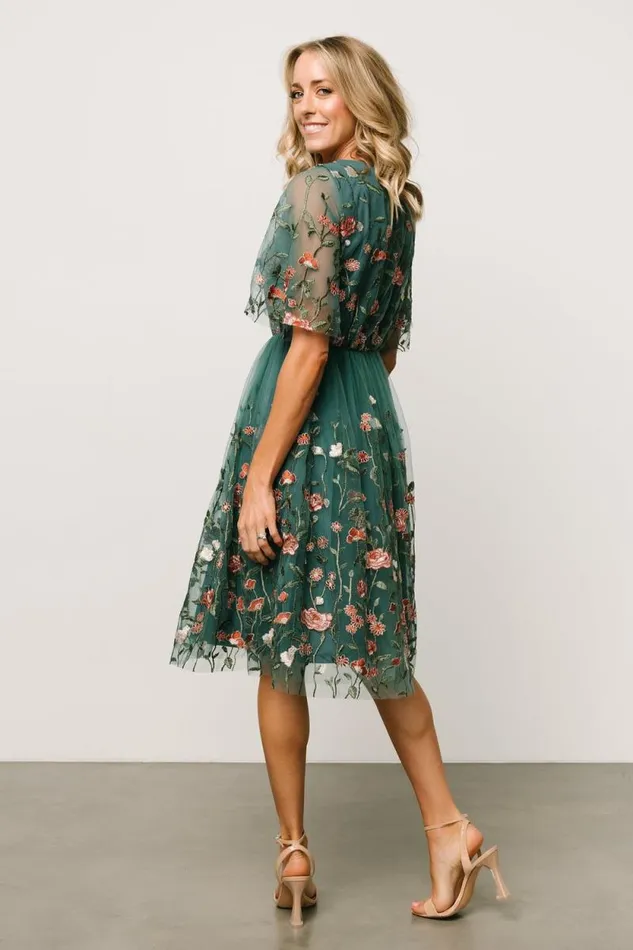 Women Duchess Tulle Dress Jade Garden Baltic Born Short Dresses