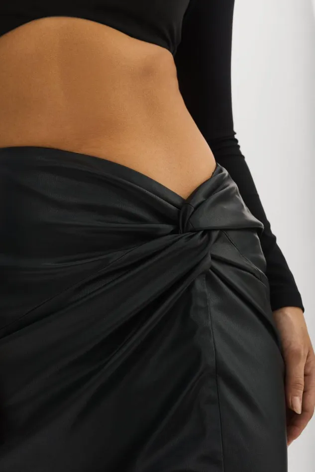 Women EILEEN Faux Leather Maxi Skirt Black LAMARQUE Skirts Women EILEEN Faux Leather Maxi Skirt Black LAMARQUE Skirts