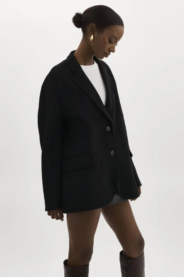 Women ENNIS Oversized Wool Blazer Black LAMARQUE Blazers