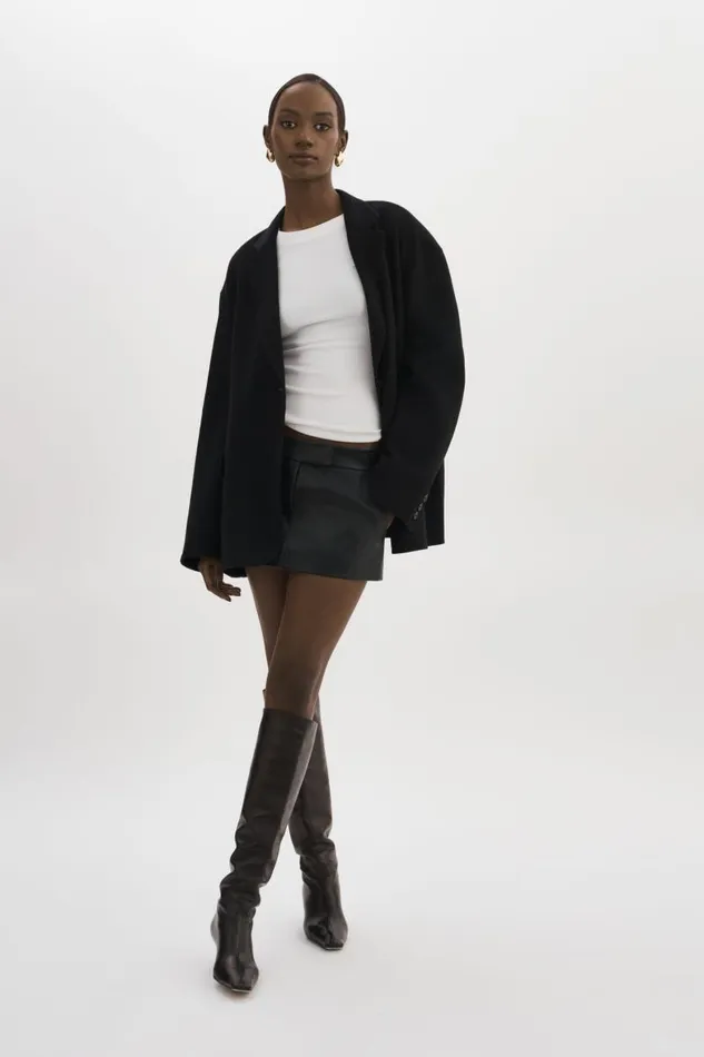 Women ENNIS Oversized Wool Blazer Black LAMARQUE Blazers