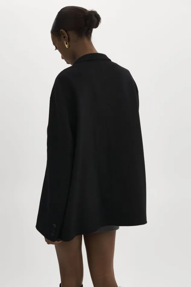 Women ENNIS Oversized Wool Blazer Black LAMARQUE Blazers
