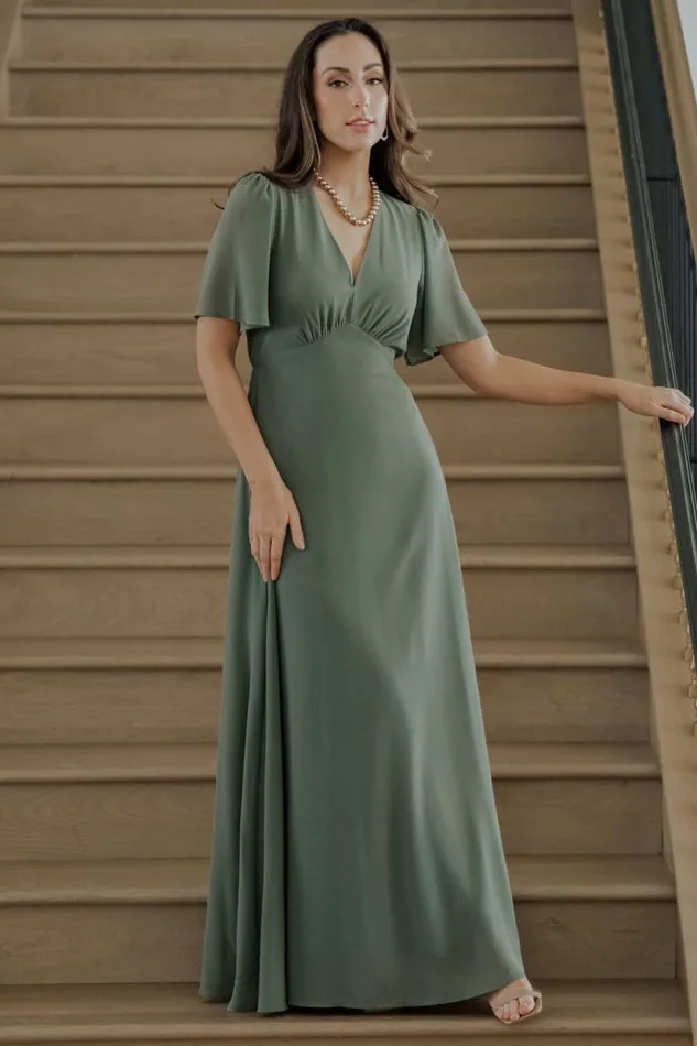 Women Esti Maxi Dress Dark Sage Baltic Born Maxi Dresses Women Esti Maxi Dress Dark Sage Baltic Born Maxi Dresses
