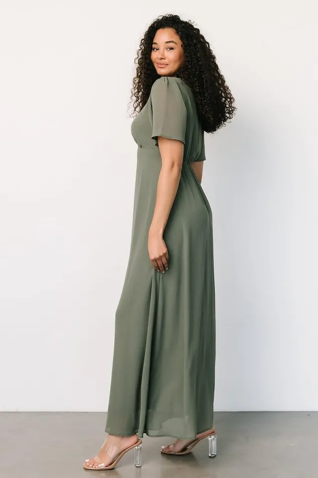 Women Esti Maxi Dress Dark Sage Baltic Born Maxi Dresses Women Esti Maxi Dress Dark Sage Baltic Born Maxi Dresses