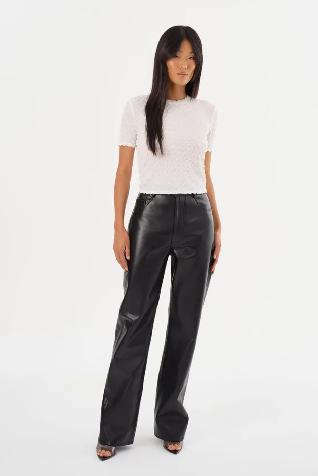 Women ESTIR Crew Neck TShirt White LAMARQUE Tops