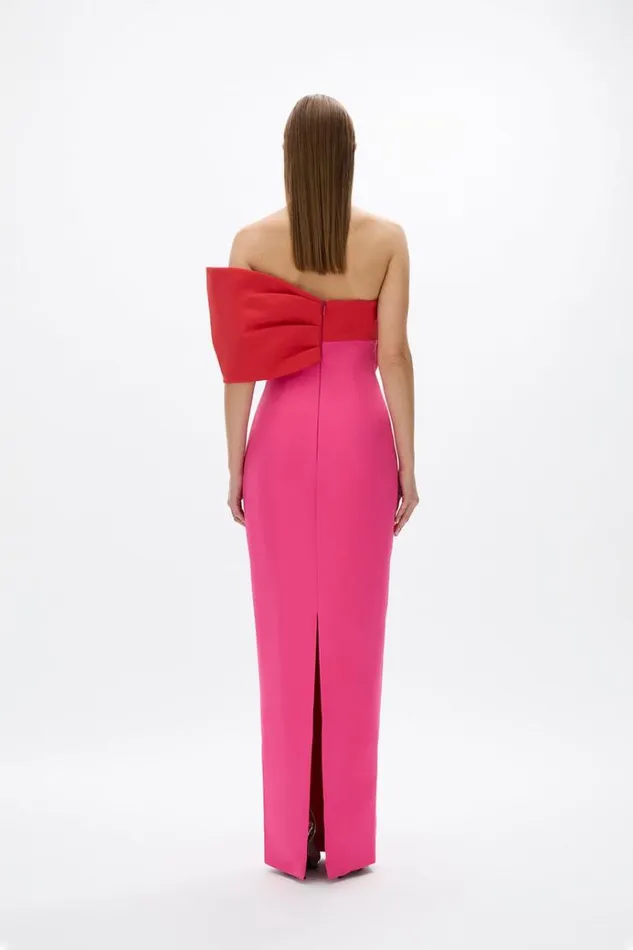 Women Evening Dresses Rachel Gilbert Kace Gown Hot PinkRed Women Evening Dresses Rachel Gilbert Kace Gown Hot PinkRed