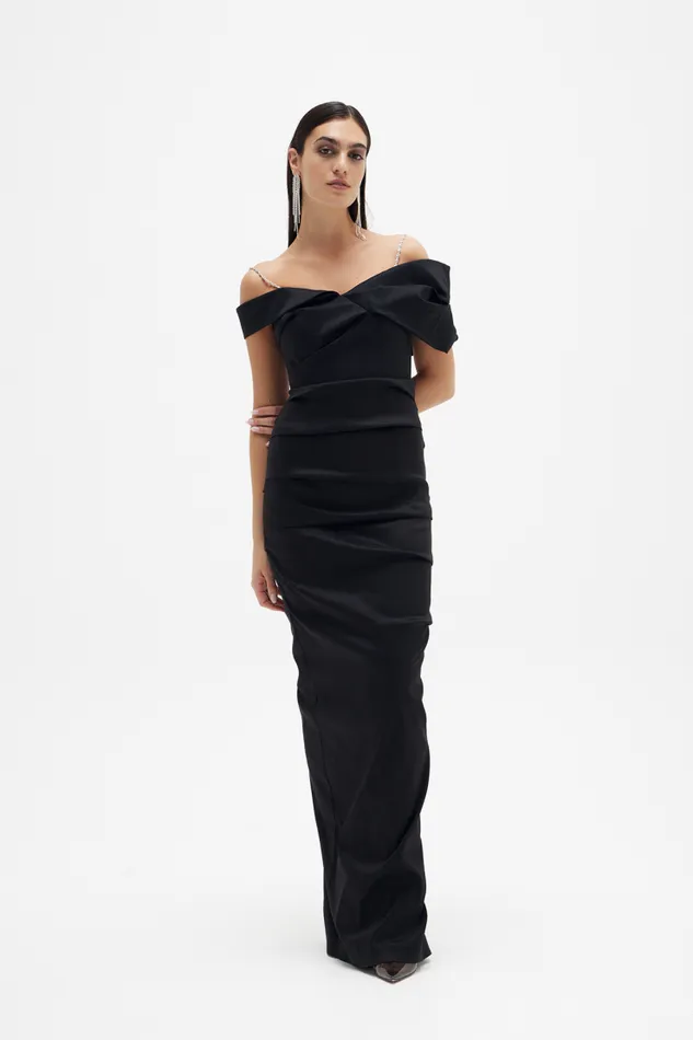 Women Evening Dresses Rachel Gilbert Rachel Gilbert DAHLI GOWN 8211 BLACK
