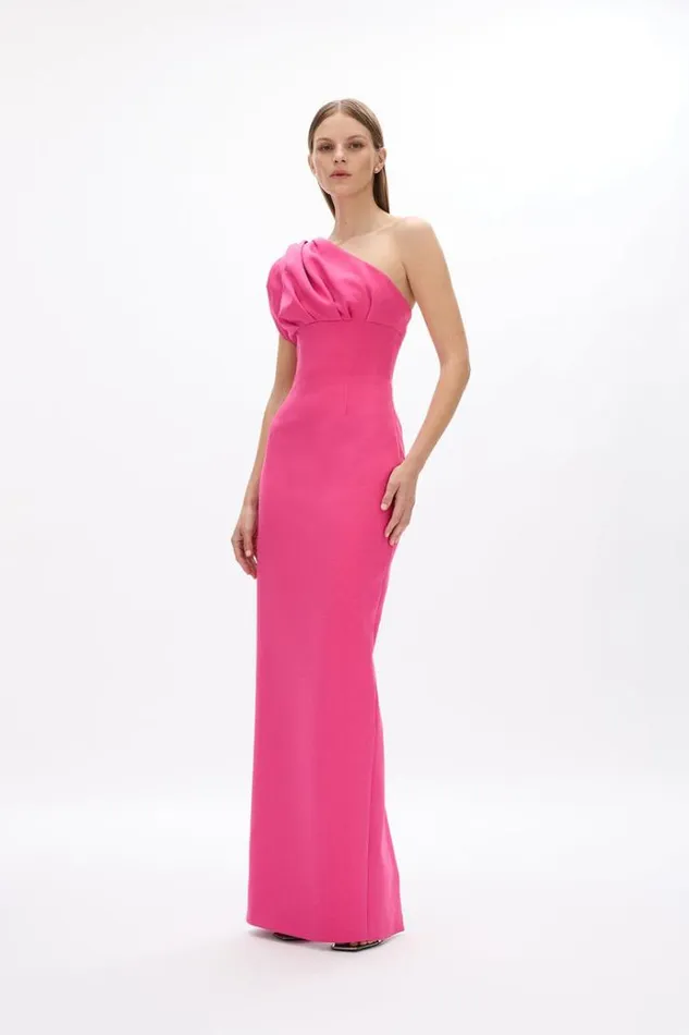 Women Evening Dresses Rachel Gilbert Winnie Gown Hot Pink Shop Rachel Gilbert Online