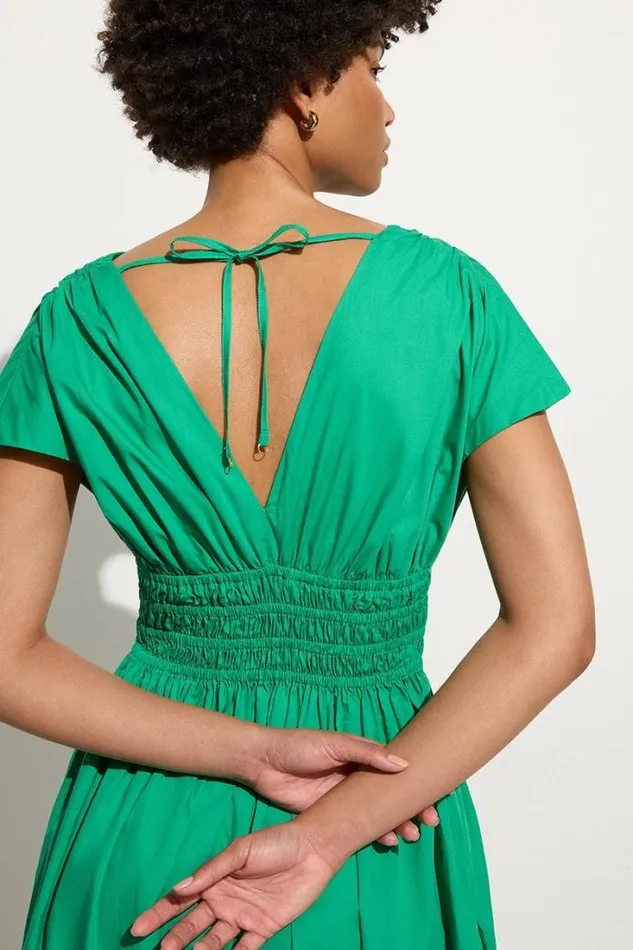 Women Faithfull The Brand Dresses Agnes Midi Dress Verde
