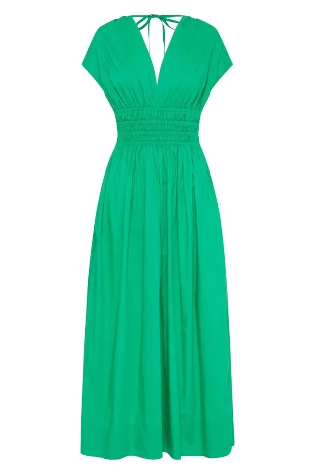 Women Faithfull The Brand Dresses Agnes Midi Dress Verde