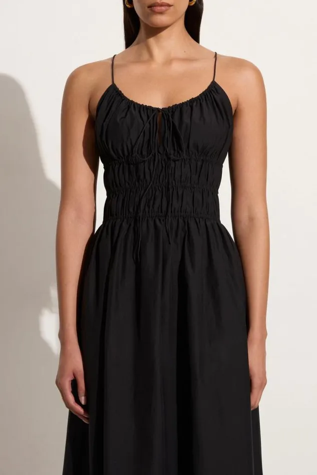 Women Faithfull The Brand Dresses Carinna Midi Dress Black