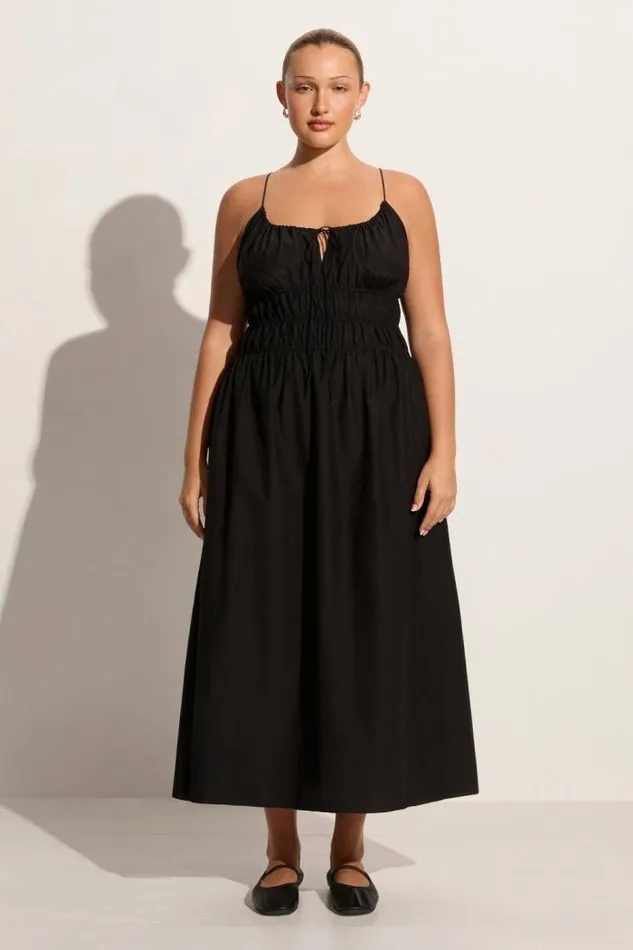 Women Faithfull The Brand Dresses Carinna Midi Dress Black
