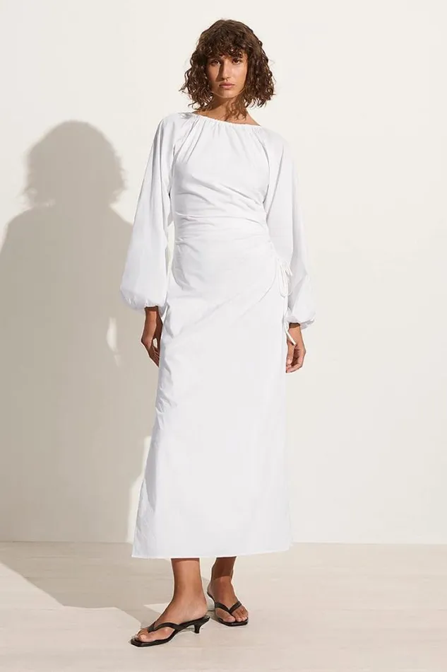 Women Faithfull The Brand Dresses De Deus Midi Dress White