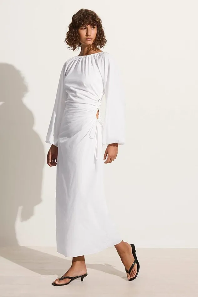 Women Faithfull The Brand Dresses De Deus Midi Dress White