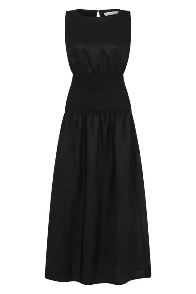 Women Faithfull The Brand Dresses La Canella Midi Dress Black