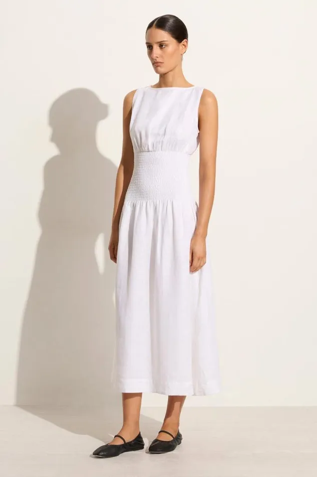 Women Faithfull The Brand Dresses La Canella Midi Dress White