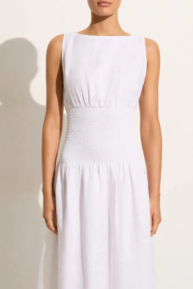 Women Faithfull The Brand Dresses La Canella Midi Dress White