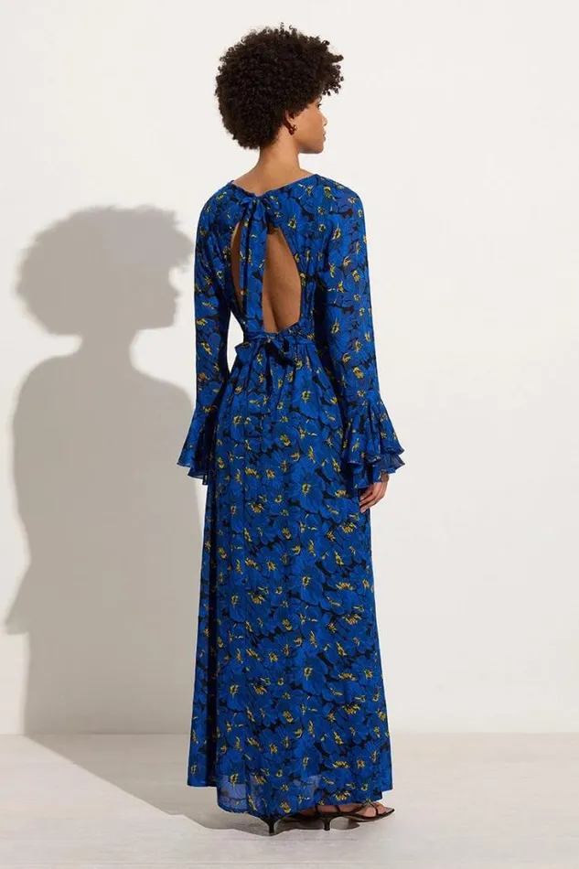 Women Faithfull The Brand Dresses La Joya Maxi Dress El Limon Floral Blue